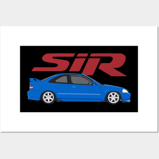 2000 CIVIC SIR ELECTRON BLUE EK COUPE Posters and Art